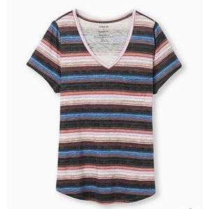🚩Multi Stripe Pocket Tee